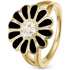 Sort marguerit ring Christina Christina Ringe Topaz Big Marguerite