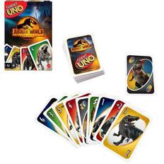 Juegos de Mesa Mattel Jurassic World 3: Dominion Giant UNO Card Game