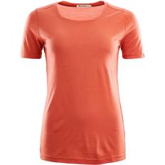 Dam - Gång & Vandring - Orange Underställstoppar Aclima LightWool T-shirt Woman, Burnt Sienna, Mjuk t-shirt dammodell