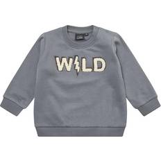Tryckknappar Sweatshirts Petit by Sofie Schnoor Hannibal Sweatshirt - Dusty Blue ( P214400)