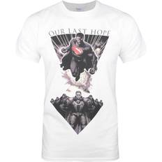 Superman t shirt herrkläder DC Comics Superman T-shirt för män Vårt sista hopp White/Black