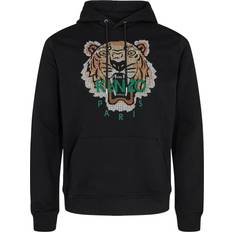 Kenzo Tröjor Kenzo Cross-Stitch Tiger Cotton-Jersey Hoodie