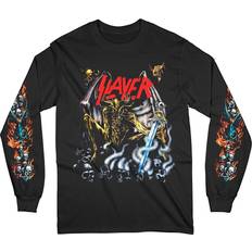 Demon slayer t shirt Slayer: Unisex Long Sleeved T-Shirt/Airbrush Demon (Sleeve Print) (X-Large)