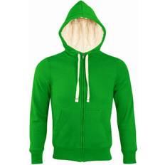 Sol's Sherpa Unisex Zip-Up Hooded Sweatshirt - Grijs