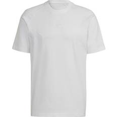 adidas Crew-Neck Tee with Logo Embroidery - Black