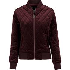 Urban Classics Diamond Quilt Velvet Jacket