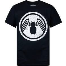 Venom Mens Distressed Logo T-Shirt (Black/White)