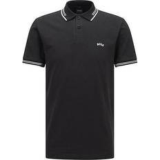 HUGO BOSS Stretch Cotton Slim-Fit Polo Shirt - Svart