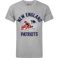 New england patriots NFL Mens New England Patriots Helmet T-Shirt (Grey)