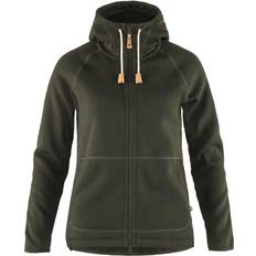 Övik fleece hoodie Fjällräven Women's Övik Reinforced Hoodie Deep Forest