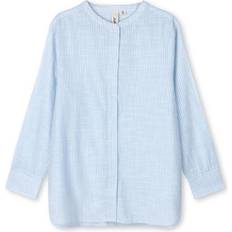 Juna Monochrome Lines Ida Shirt - Blå