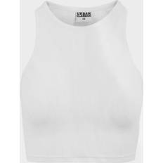 Urban Classics Women's Ladies Cropped Rib Top, (White 220)