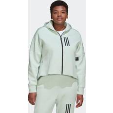 Dame - Hør Sweatere adidas Mission Victory Slim Fit Big Full Zip Sweatshirt 2X