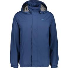 CMP Heren Hoodie Button Regenjas - Bleu