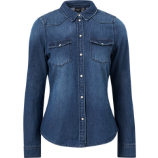 Vero Moda Maria Shirt - Blue/Medium Blue Denim