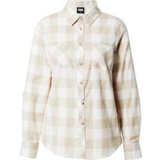 Damen Hemden Urban Classics Turnup Checked Flanell Shirt - Beige