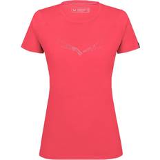 Salewa Pure Eagle Sketch Alpine Merino SS Tee Women oatmeal female IT 2022 Midlayer, Shirts & Tops