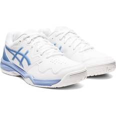 Hopea - Nainen Mailapeliurheilukengät Asics Gel-Dedicate 7 - White/Pure Silver