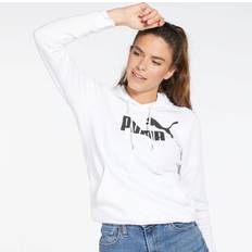 Puma Donna Maglioni Puma Felpa con cappuccio con logo Essentials Hoodie - Blanc