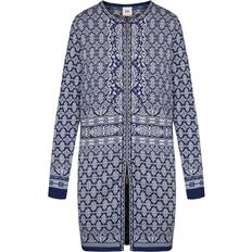 Damen - Merinowolle Cardigans Dale of Norway Ingeborg Jacket - Dark Blue