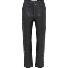 Dame - Skinn Bukser Selected Marie Tapered Leather Pants