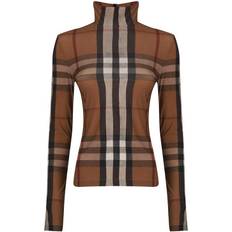 Burberry Damen Tanktops Burberry Vintage Check Turtleneck Top