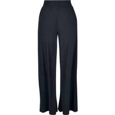 Urban Classics Ladies Rib Jersey Wide Leg Trousers Cloth Trousers