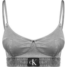 Calvin Klein Donna Top bikini Calvin Klein Core Logo Tape Bralette-Rp Black Female