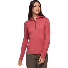 Unterwäsche Black Diamond Women's Solution Merino Quarter Zip Hoody Baselayer Wild Rose Wild Rose