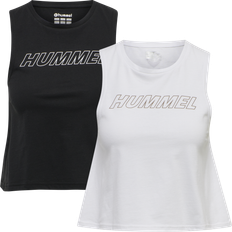 Hummel Camisetas de tirantes de algodón para mujer TE Cali - Noir