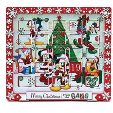 Kurt Adler 9.5" Mickey & Friends Advent Calendar Green/Red One-Size