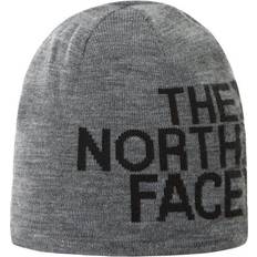 Elastano/Lycra/Spandex Gorros The North Face Reversible TNF Banner Beanie Unisex - TNF Medium Grey Heather/TNF Black