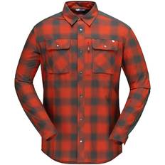 Norrøna Herre Overdeler Norrøna Men's Svalbard Flannel Shirt - Rooibos Tea/Slate Gray