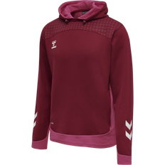 Rosa Pullover Hummel LEAD Poly Hoodie-pink/maroon-2xl