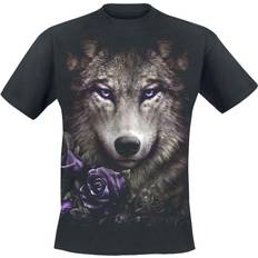 Spiral Wolf Roses T-Shirt