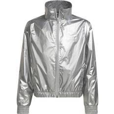 Sølv Jakker adidas Dance Metallic Woven Track Jacket