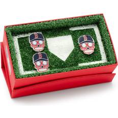 Cufflinks Boston Sox Sugar Skull & Lapel Pin Gift Set