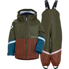 Vert Ensembles de pluie Didriksons Waterman Kid's Set - Deep Green (504455-300)