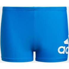 Adidas Boy's Badge of Sport Swim Briefs - Glow Blue / White (HM2114)