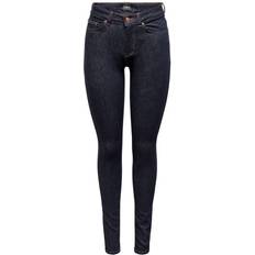 Only Onlblush MID SK Stayblue DNM Rea023 Kvinde Jeans "XL/"32" Ensfarvet Denim hos Magasin Dark Denim