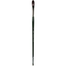 Multicoloured Brushes Silver Brush Limited Ruby Satin Series Synthetic Brushes Long Handle 8 filbert 2503