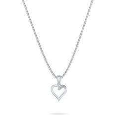 Smykkekæden Karat Hvidguld Vedhæng fra med Brillant 0,015 Carat W/SI