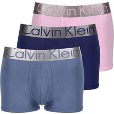 Calvin Klein Roze Herenondergoed Calvin Klein Steel Cotton Trunks 3-pack - Dusty Sailor/Pale Orchid/Purple Fuss