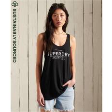 Herre - Pink Veste Superdry Desert Linen Sleeveless T-shirt 2XS