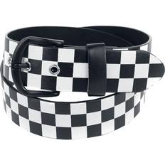 Bianco - Donna Cinture Rock Daddy Cintura Rockabilly di - Checkerboard - Unisex - Nero/Bianco