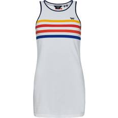 Superdry Vestido Vintage Stripe Vest Blanco