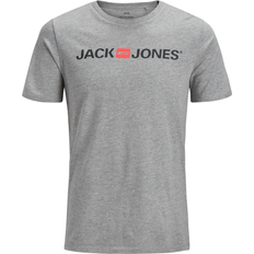 Hombre - Marrón Tops Jack & Jones Camiseta Corp Logo Old Manga Corta Gray