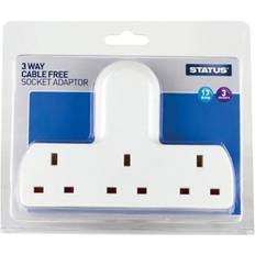 Status 2959188 3-Way Wall Socket Adaptor