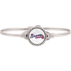 Luca + Danni Atlanta Braves Bangle Bracelet - Silver