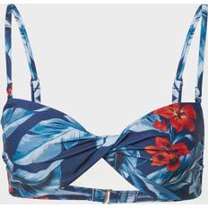 Superdry Damen Bikinis Superdry Bandeau-Twist Frau Vintage - Bleu